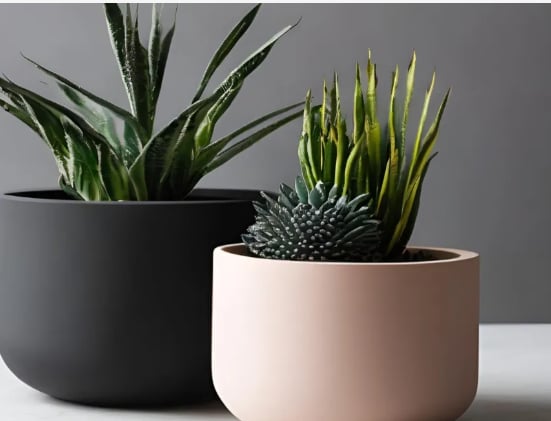 Minimalist round Pot